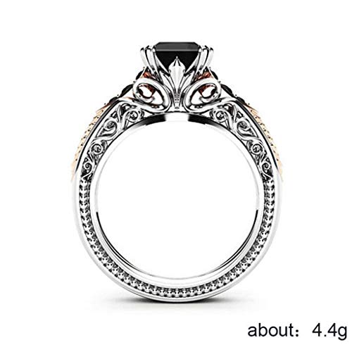 Youeneom Women Stainless Steel Bridal Rings Diamond Wedding Rings Jewelry Size 6-10 Engagement Rings Evening Party Sliver Rings For Birthday Gifts Mother Days Gifts thumb #1