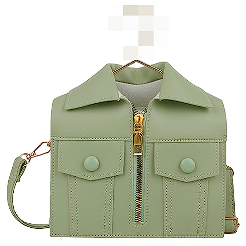 Bolso Satchel Formado Camisa Mujer PU Verde miniatura 1