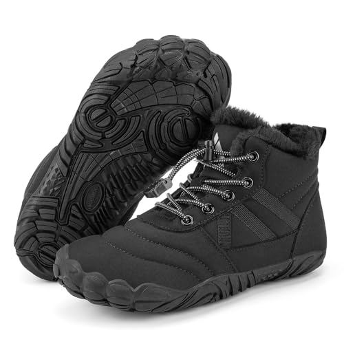Mishansha Barfußschuhe Kinder Winter Barfussschuhe Winterschuhe Jungen...