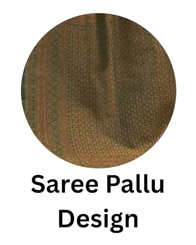 Image of Women's Soft Art Silk Kanjivaram Saree and Unstitched Blouse Piece with Floral Rich Pallu and Jacquard Jari Work On All Over | South Indian Saree