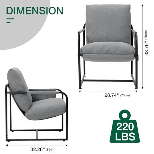 Sillón Plegable Confort Lino Gris miniatura 3