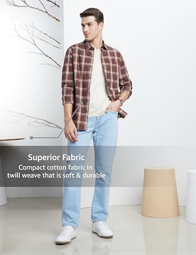 Image of Symbol Premium Men's Checkered Casual Shirt - Regular Fit | Full Sleeve | Pure Cotton (Available in Plus Sizes)