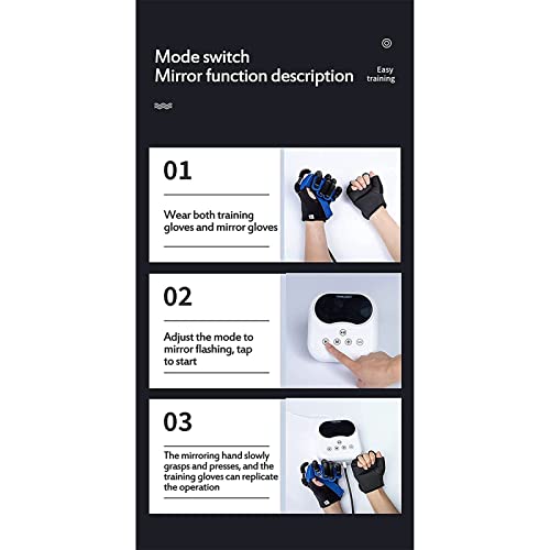 Rehabilitation Robot Gloves Multiple Modes Stroke Hemiplegia Rehabilitation Training Equipmen for Hand Dysfunction Patients Exercise Finger Joint Finger Training Rehab (Right Small)