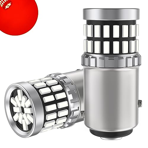 Amazon.co.jp: 12V-24V車用 S25 LEDダブル球 レッド テールランプ