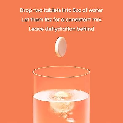 Hydralyte Electrolyte Tablets | 40 Orange Electrolytes | Airplane Travel Essential for Rapid Rehydration | Hydration Tablets - Instant Dissolve Electrolytes (20 Servings, 2 Tablets Per Serve)