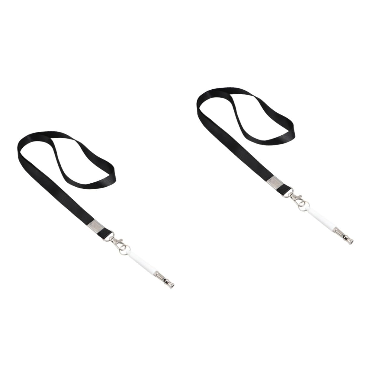 FOMIYES 2sets Sound Dog Training Whistle Clicker Whistle Lanyard Stop Barking Device 2pcs*2