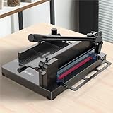 Paper Cutter 12 Inch, Heavy Duty Paper Cutter for A4 Paper, Guillotine Paper Cutter 400 Sheet Capacity, Solid Steel Construction