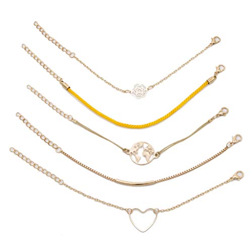 Preisvergleich Produktbild UINGKID UNIKID-Serie Kreative Stilvolle Charming Armreif Mode einfaches Armband ausgehöhlt unregelmäßige Form Quaste Damen Armband Set