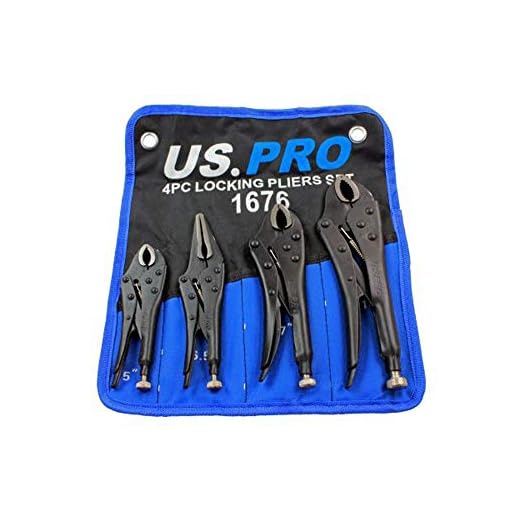 4PC US PRO Locking Pliers Set