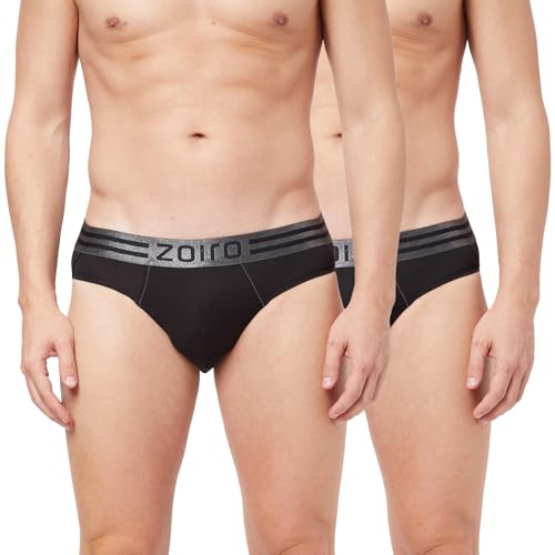 Image of Zoiro Men's Aniti Odor and Dry Patch Brief Pack of 2