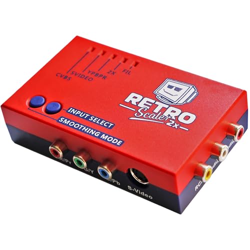 Adaptador RetroScaler2x con modos de filtro y paso para optimizar imagen de consolas
