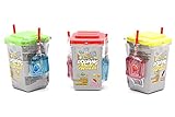 3 poubelles de 40 g POPPING GARBAGE Poubelle 2 feuilles et poudre pétillante 3 x 40 g Funny Candy