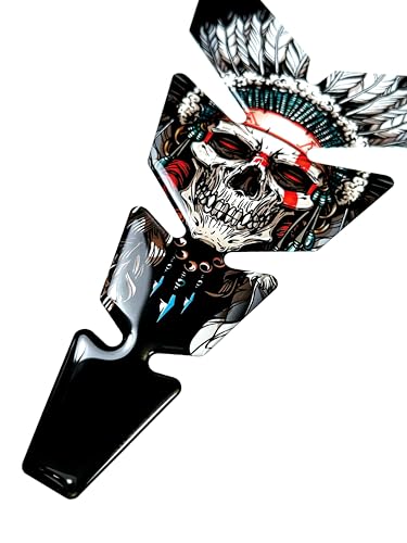 Image of Moto Decals 3D Motorcycle Tank Pad Protector, Universal Gas Tank Scratch Protection Sticker for Sport Bikes, Made in USA, Premium Polyurethane, 8.7x5.5 in (220x150 mm)