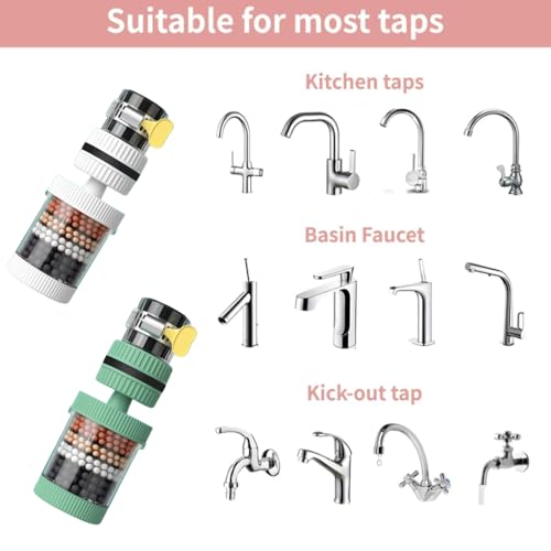 Filtre à eau pour robinet charbon actif élimine chlore fluor - 8