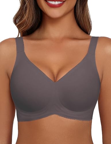Image of Avidlove Seamless Bras for Women Full Coverage Bra Soft Bralettes No Underwire Everyday Bra Tshirt Brassiere Gray 3XL