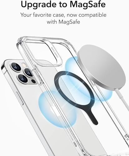 Image of amazon basics Adapter Ring for MagSafe, Magnetic Adapter Compatible with Android, Magnetic Phone Attachment Ring for iPhone, Samsung, Pixel, OnePlus and More (Pack of 1) Black