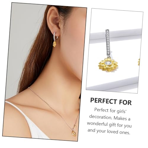 Pendientes de girasol Beavorty como regalo de joyas para madres e hijas 3