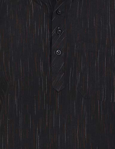 Image of LATEST CHIKAN Men's Cotton Regular Textured Short Kurta Half Sleeves - (SK-DJ)