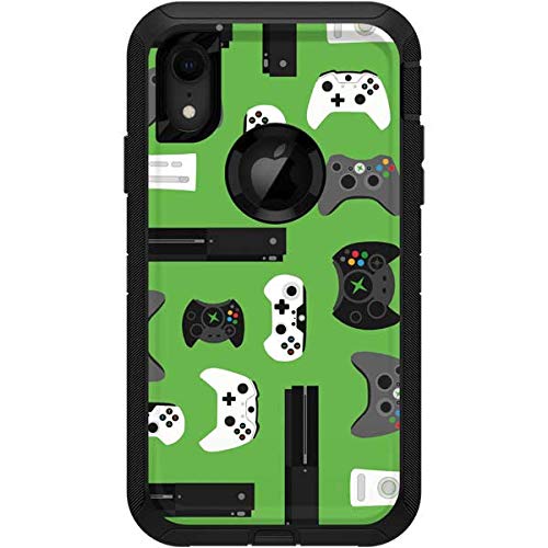 Skinit Decal Skin Compatible with OtterBox Defender iPhone XR - Officially Licensed Skinit Originally Designed Xbox Pattern Design