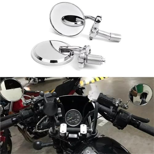 Retrovisores de moto sin vibración que eliminan puntos ciegos en manillares universales 7