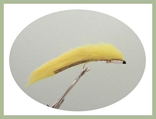 Troutflies UK Leurre de mouches Serpent truite mouches, 4 Blanc Humongous serpents, taille 10, à l'arrière Crochet, pour pêche à la mouche