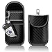 Produktbild 2 Stück FOAMO Keyless Go Schutz Autoschlüssel Funkschlüssel RFID Abschirmung Blocker Schlüssel-Tasche Schlüsseletui Carbon Schwarz Weiß