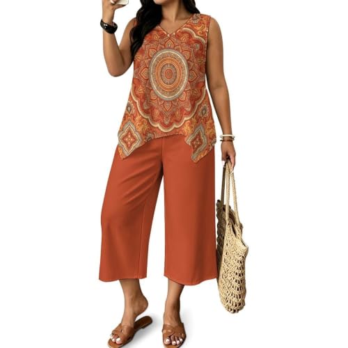 Pantalón pata ancha y top Fansu conjunto de verano mujer fresco