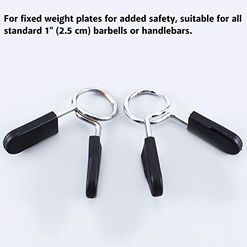 2 Stks Barbell Lente Kraag Clips, Standaard 25mm Barbell Dumbbell Lock Klem Lente Kraag Clip Voor Dumbbell Barbell Clamp Bar Gym - Afbeelding 5