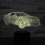 kraftfahrzeuge gruppe 1 ❤ 7 Farben: Cyan, Blau, Grün, Rot, Weiß, Gelb und Lila. Diese 3D dimmbare Lampe kann zwischen 7 Farben gewechselt werden, je nach Stimmung und Umgebung können Sie verschiedene Farben wählen.