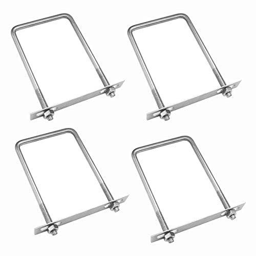 Boulon en U carré 65mm en acier 304 anti-rouille pour réparer un châssis de remorque