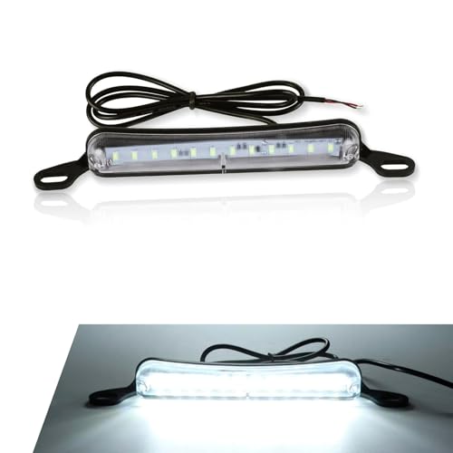 winterrock License Plate Light, DC 12V LED License Plate Light, Bright Assembly Replacement LED Plate Light, Universal for Car, Trailer, Truck, RV, Boat, ATV (White)