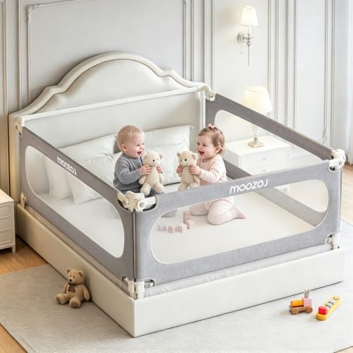 MOOZOJ 3-Piece Toddler Bed Rail Set