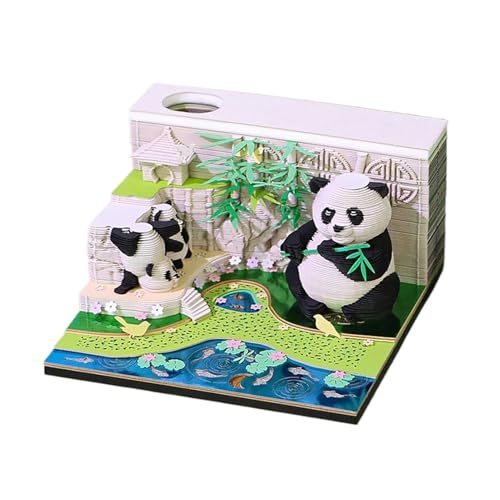Panda Tear Away Calendar Weekly Desk Notepad, Art Craft Stat