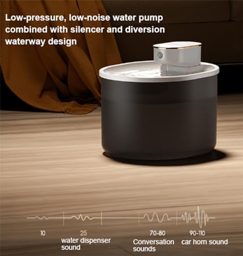 Fuente de agua para gatos automática recargable 3 L miniatura 6