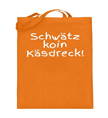 Cabas en toile de jute Schwabe ländle orange moyen avec longues anses