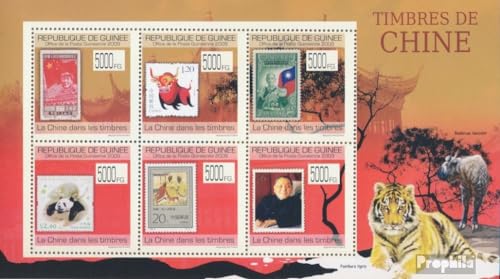 2009 Cinese Francobolli Prophila Collection Guinea 6995-7000 Minifoglio (Completa. Edizione) MNH ** MNH 2009 Cinese Francobolli (Francobolli per i Collezionisti) Gatti/Grandi felini (Leoni/tigri/Leopardi...)