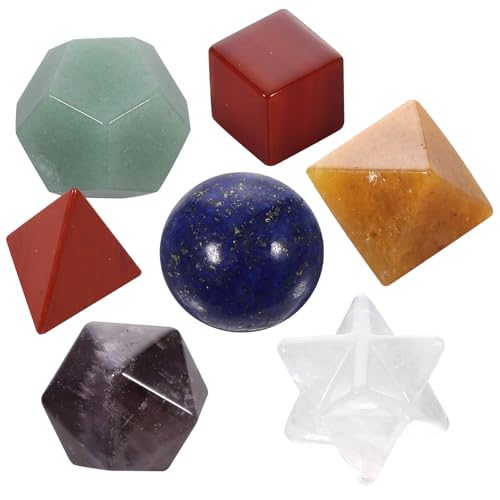 Pierres Naturelles Chakras pour Lithothérapie et Solides Platoniciens