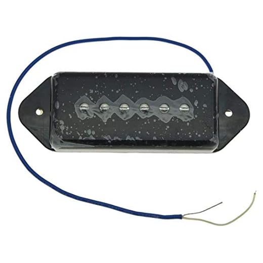 KAISH Pastillas de guitarra P90 de alta potencia de sonido Dogear tipo puente de pastilla de jabonera para guitarra