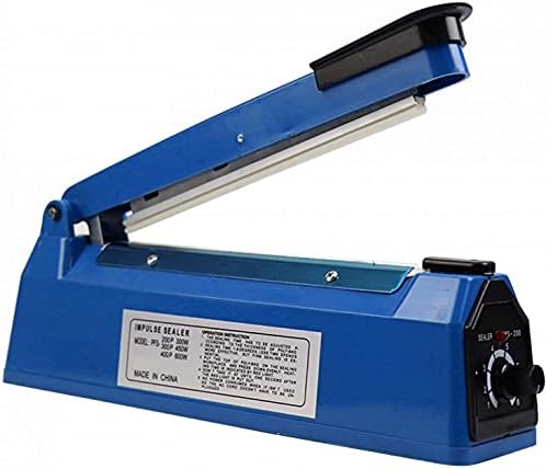 300 mm Heat Sealer, Plastic Bag Sealer, Impulse Bag Sealer Sealing Machine, Poly Bag Sealing Machine, Heat Seal Closer with One Repair Kit (12 inches)