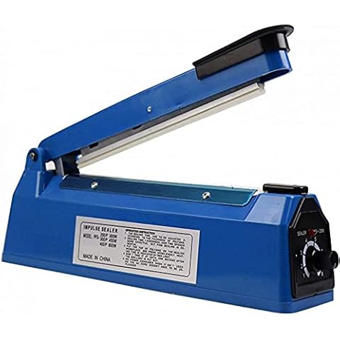 300 mm Heat Sealer, Plastic Bag Sealer, Impulse Bag Sealer Sealing Machine, Poly Bag Sealing Machine, Heat Seal Closer with One Repair Kit (12 inches) Cover