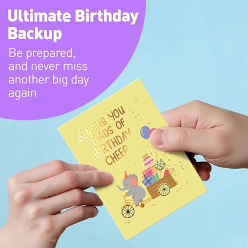 Image of S&O Box of Birthday Cards with Envelopes - Bulk 24 Unique Happy Day Notes - Colorful Birthday Decor Bulk for Office & Home - Assorted Party Cards with Envelopes - 4x5.5 inch