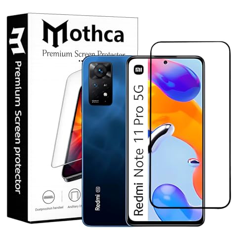 Image of Mothca Tempered Glass Compatible for Redmi Note 11 Pro / 11 Pro Plus / 11 Pro Max / 10 Pro / 10 Pro Max /Mi 11X / 11X Pro /Poco X4 Pro with Edge to Edge Coverage - Case Friendly, Installation Kit