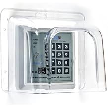 Access Control Keypad Rain Cover,Plastic Rainproof Transparent Shield Weatherproof Shell for Automatic Gate Openers/Push Exit Release Button Switch
