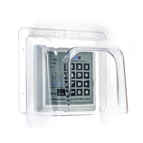 Access Control Keypad Rain Cover,Plastic Rainproof Transparent Shield Weatherproof Shell for Automatic Gate Openers/Push Exit Release Button Switch by dgyezhao - Used condition - US$16.77