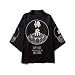 Produktbild Chinesischen Stil for Männer Sommer Kurzarm-Hanfu Strickjacke Ukiyo-e Kimonorobe Zzib (Color : Black, Size : XXL)