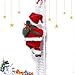JIMACRO Santa Climbing Rope Ladder, Juguete eléctrico de la Que Sube de...