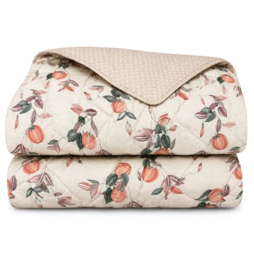 Image of Signature Reversible AC Comforter Set 350 GSM,Soft Microfibre King Size Quilt Blanket for Winter (Sage Leaf Whisper, Double Bed)