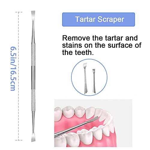 Olixuzyh 3Pcs Dental Tools,Stainless Steel Dental Picks Dental Tools Kit Tartar Scraper Dental Probe Plaque Remover Teeth Cleaning Tool With Storage Box #TOP2