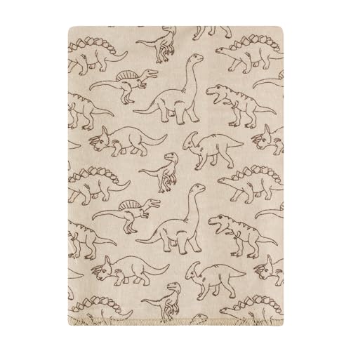 Image of Hudson Baby Unisex Baby Cotton Poly Flannel Burp Cloths Bundle, Dinosaur Adventures, One Size