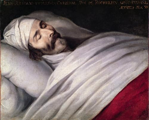 Tableau Richelieu Philippe de Champaigne pour habiller un grand mur vide de salon 60x90cm